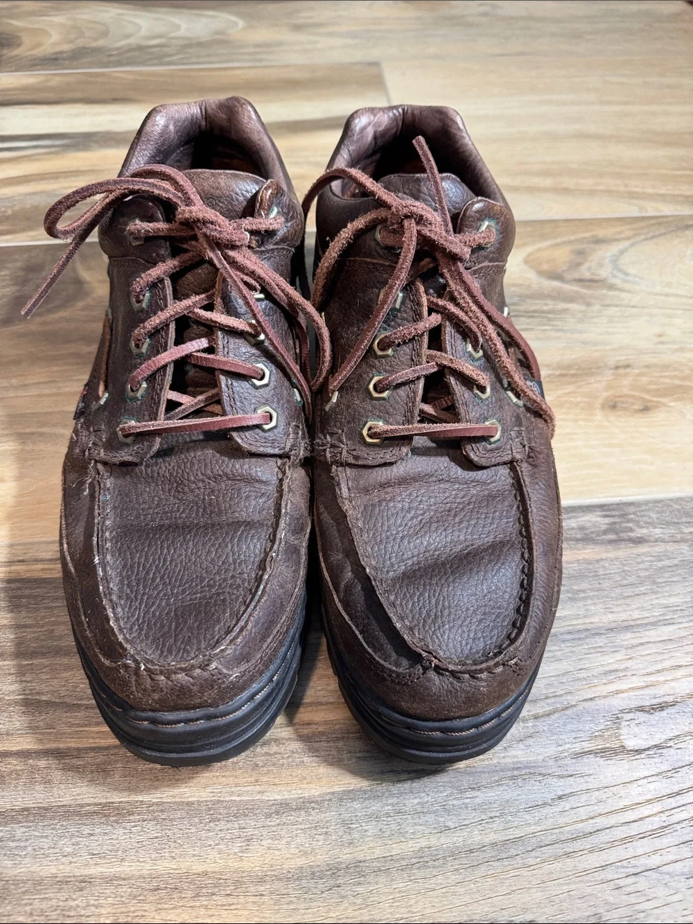 Justin Men's Leather Boat Shoe | Size 10.5 M | Brown | Pre-Owned